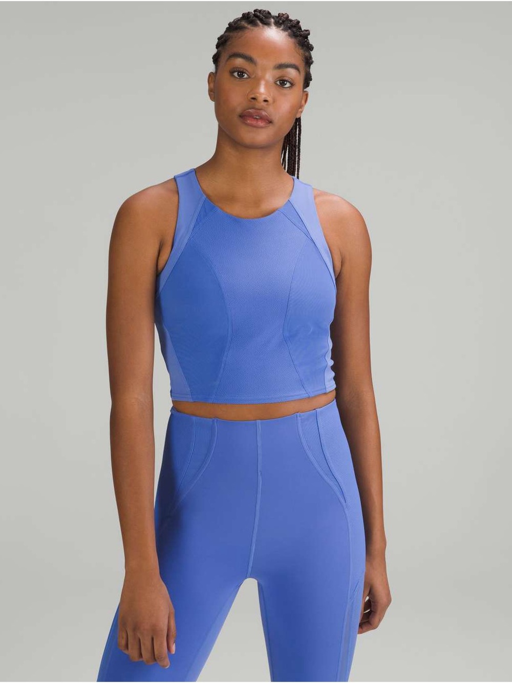 Lululemon Mesh Panelled Training Shelf Tank Top